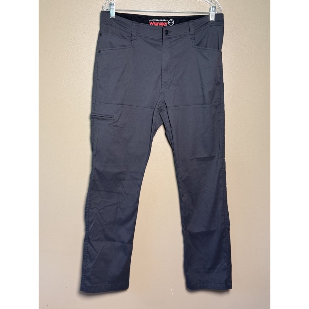 Wrangler ATG Men Black Pants 36x30 All Terrain Gear Stretch Outdoor Trail Hiking